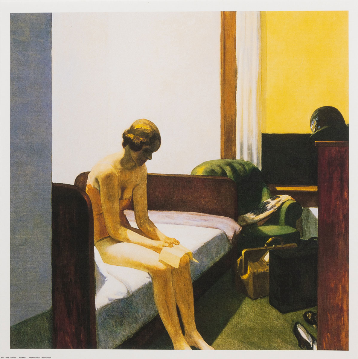Lámina Edward Hopper : Hotel Room (1931) - Lámina