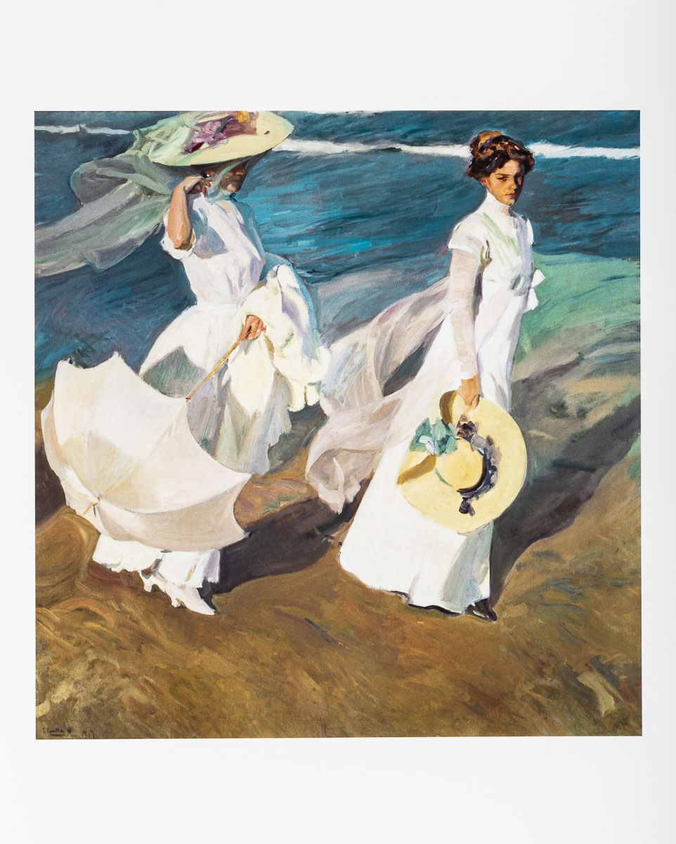 Affiche Joaquín Sorolla - Promenade au bord de la mer - Affiche 40 x 50 cm