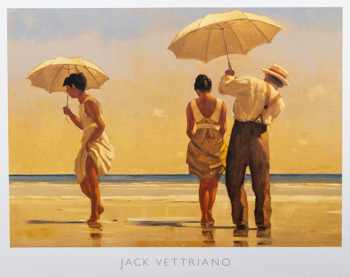 Affiche Jack Vettriano - Mad Dogs - Affiche 50 x 40 cm