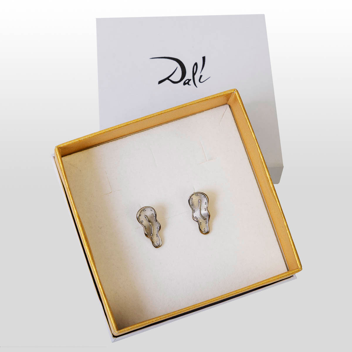 Pendientes inspirados en Salvador Dalí: "Reloj Blando" - Dinero