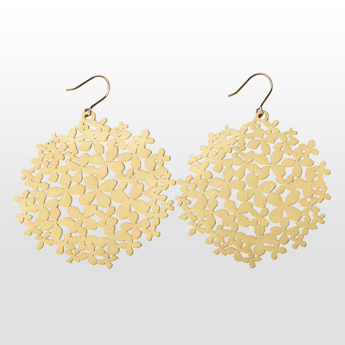 Boucles d'oreilles Gustav Klimt : Jardin fleuri - doré