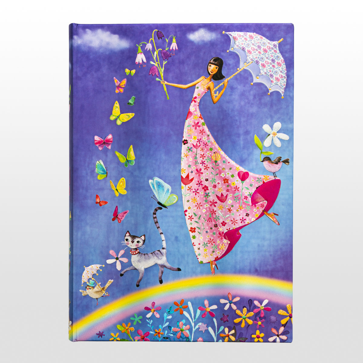 Paperblanks Journal diary -  Mila Marquis :  Spring Rainbow - MIDI (lined)