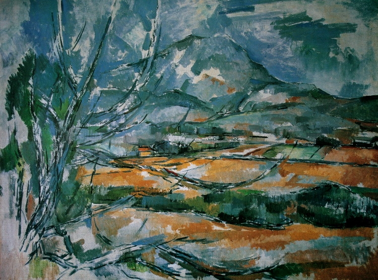 Stampa Paul Cézanne - La Montagne Sainte Victoire - 40 x 30 cm