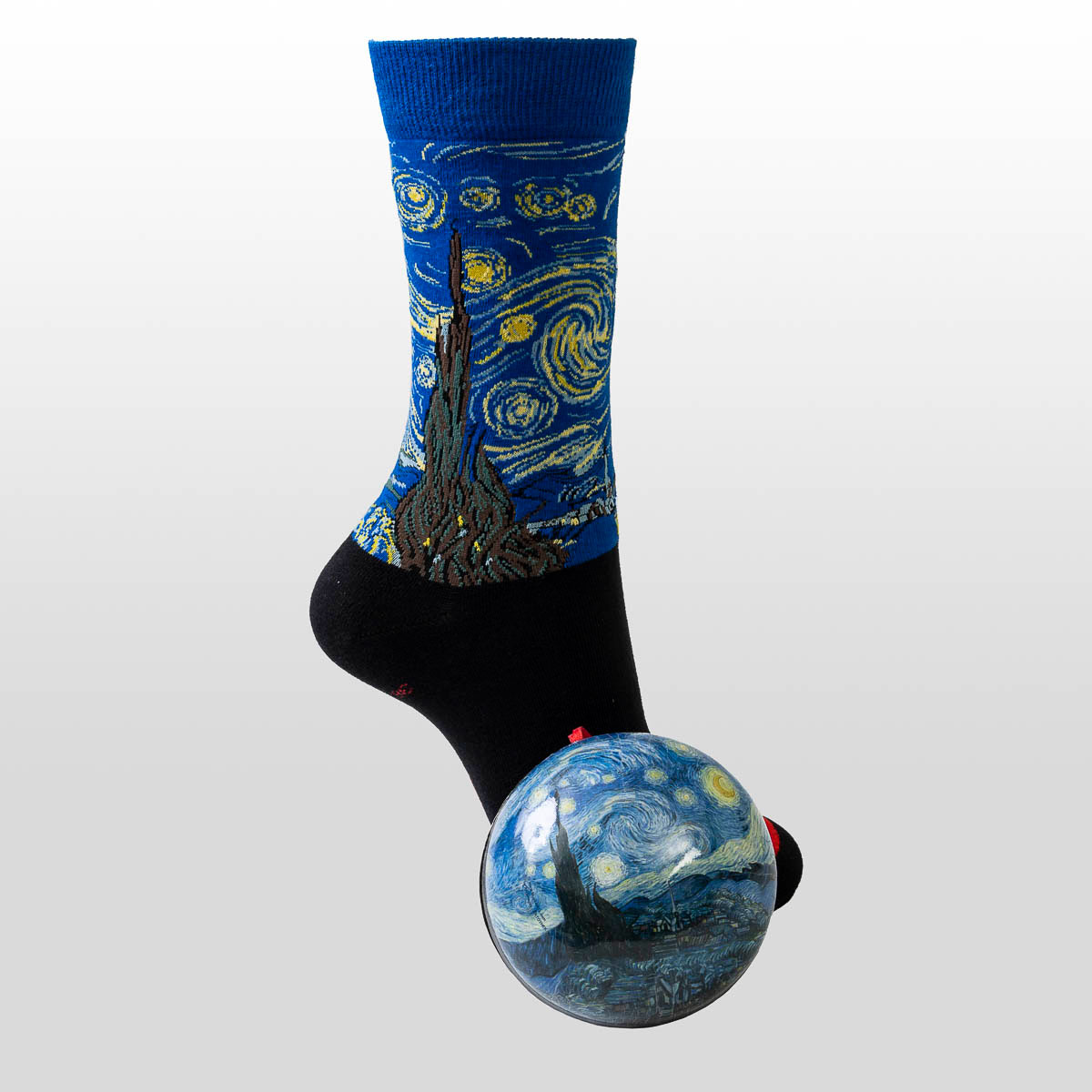 Calcetines en una bola de regalo de Navidad - Van Gogh : La noche estrellada - EU 36-40 / US 6.5-9 / UK 3.5-6.5