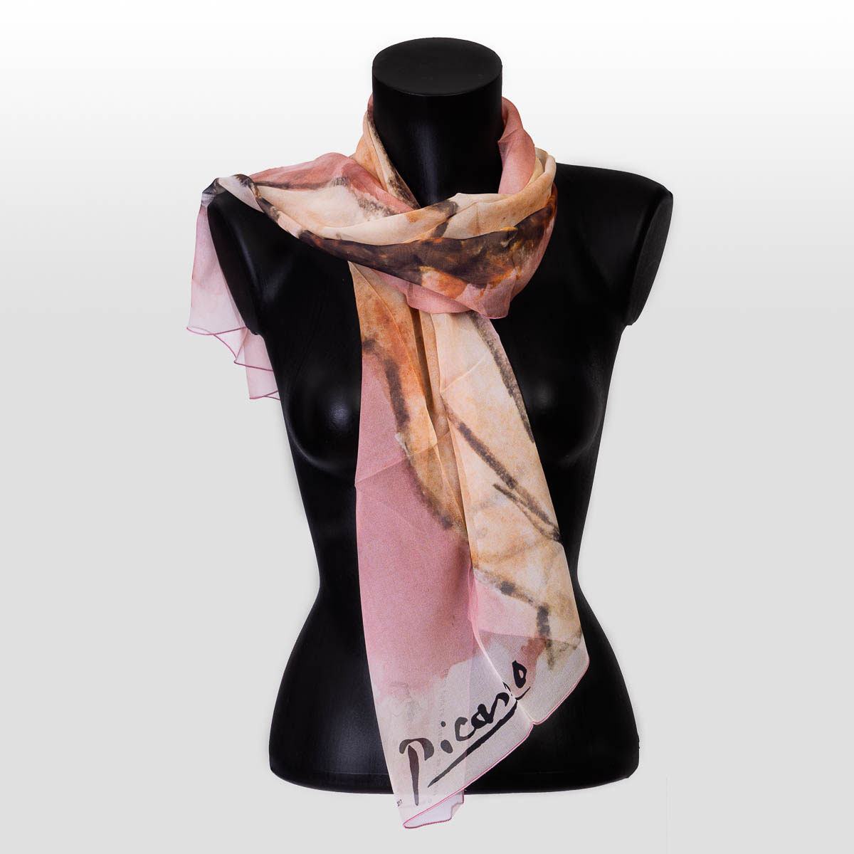 Pablo Picasso Scarf - Study for the Harem - 140 x 40 cm