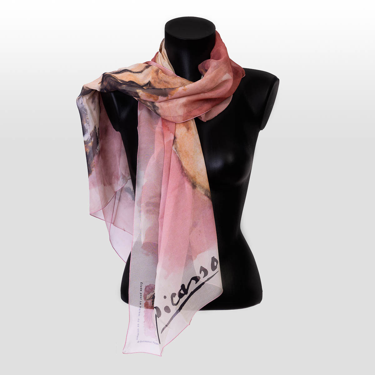 Pablo Picasso Scarf - Study for the Harem - 160 x 60 cm