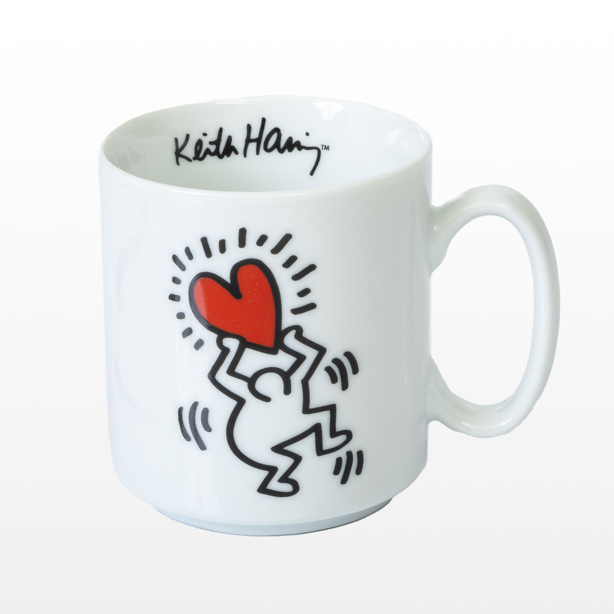 Mug Keith Haring : Heart & Dancers - 1 personnage