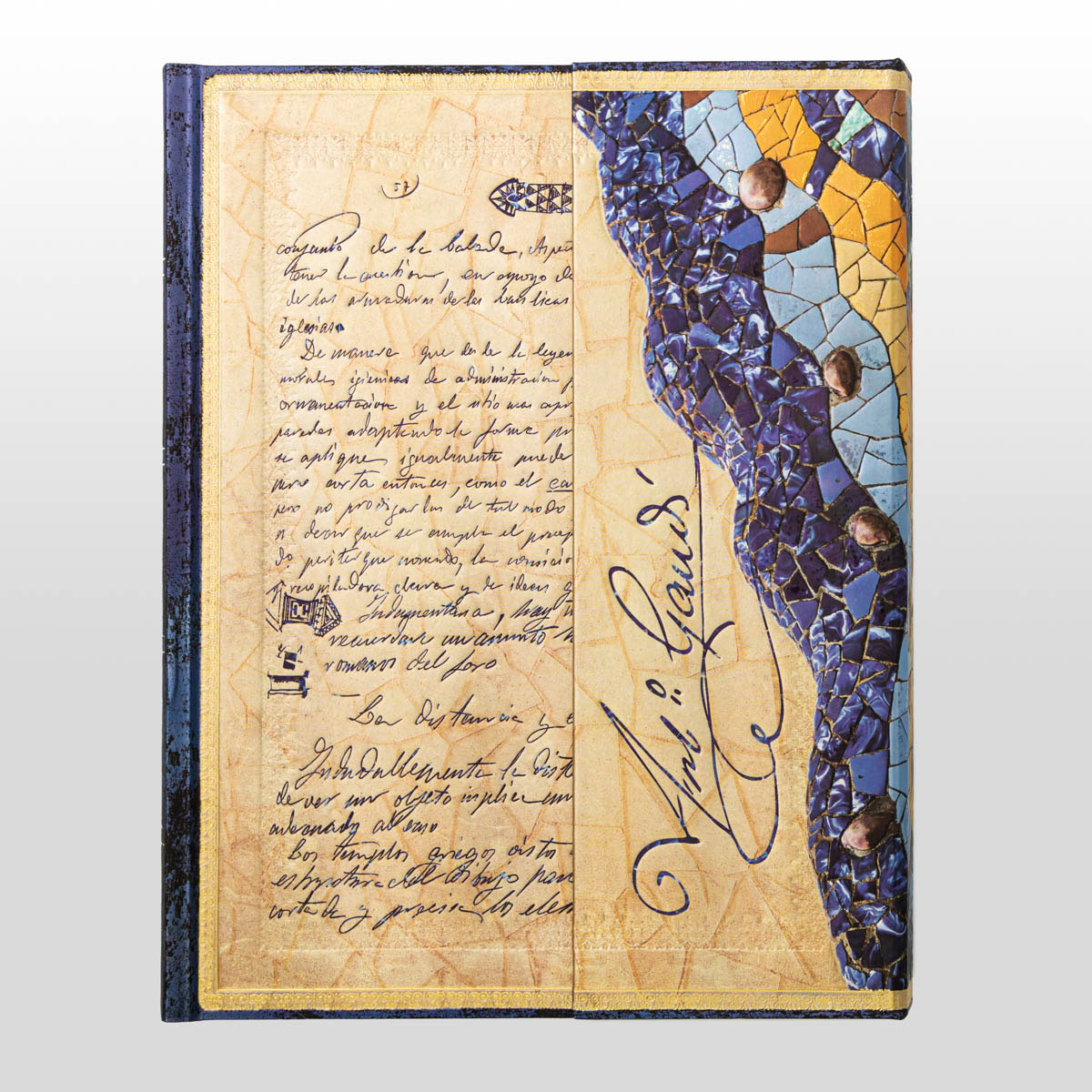 Paperblanks Journal diary - Gaudi, The Manuscript of Reus - MIDI lined 144p
