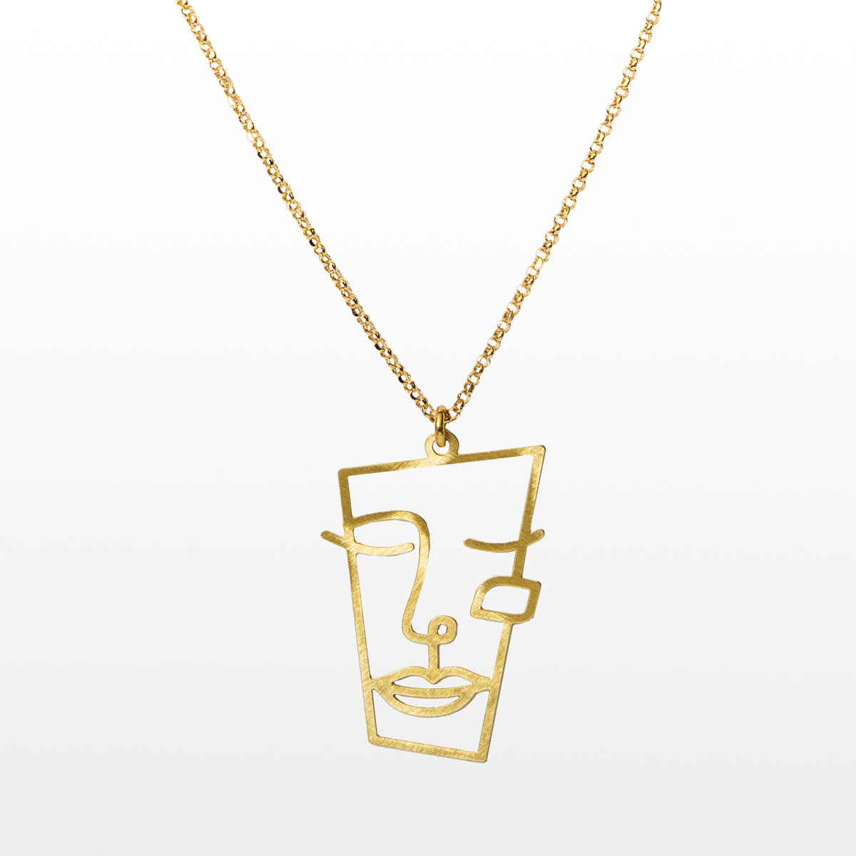 Cubism pendant (gold or silver finish) - Gold finish